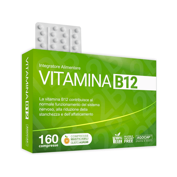 Integratore Vitamina B12 da 1000 mcg  compresse masticabili gusto agrumi