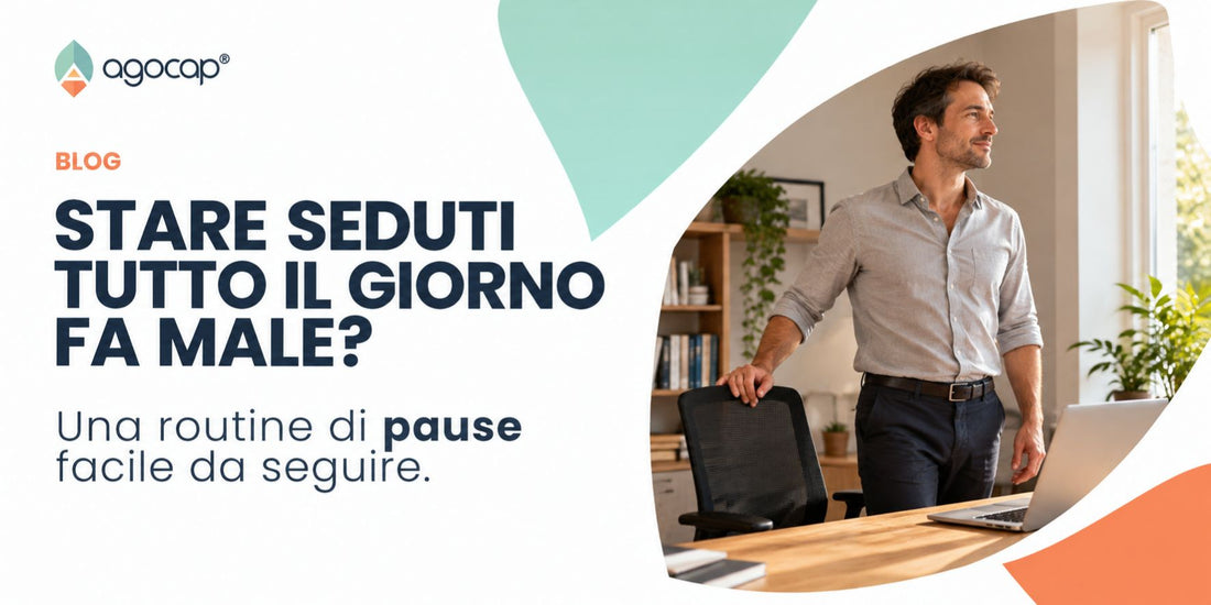 Stare seduti tutto il giorno fa male? Una routine di pause facile da seguire.