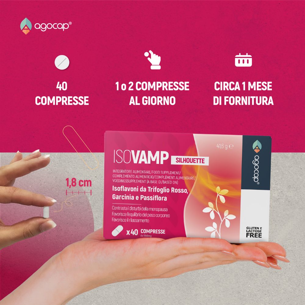 Isovamp | Integratore per menopausa con Isoflavoni di Trifoglio Rosso e Cimicifuga