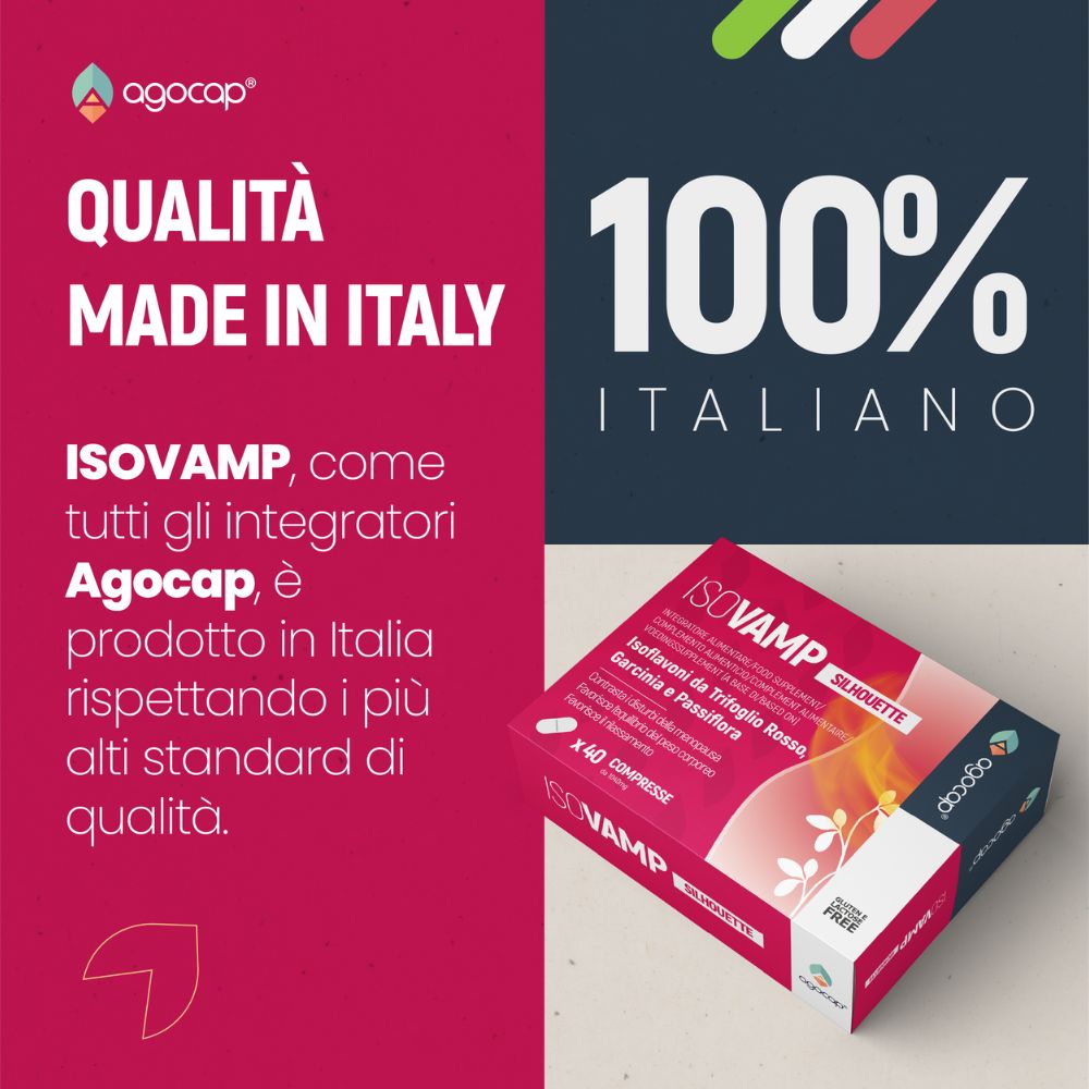 Isovamp | Integratore per menopausa con Isoflavoni di Trifoglio Rosso e Cimicifuga