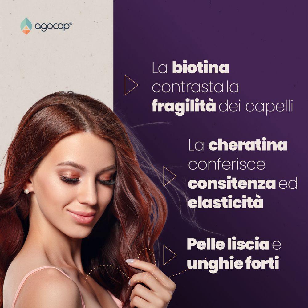Cherabiotin | Integratore per capelli, unghie e pelle con Biotina, Cheratina e Zinco