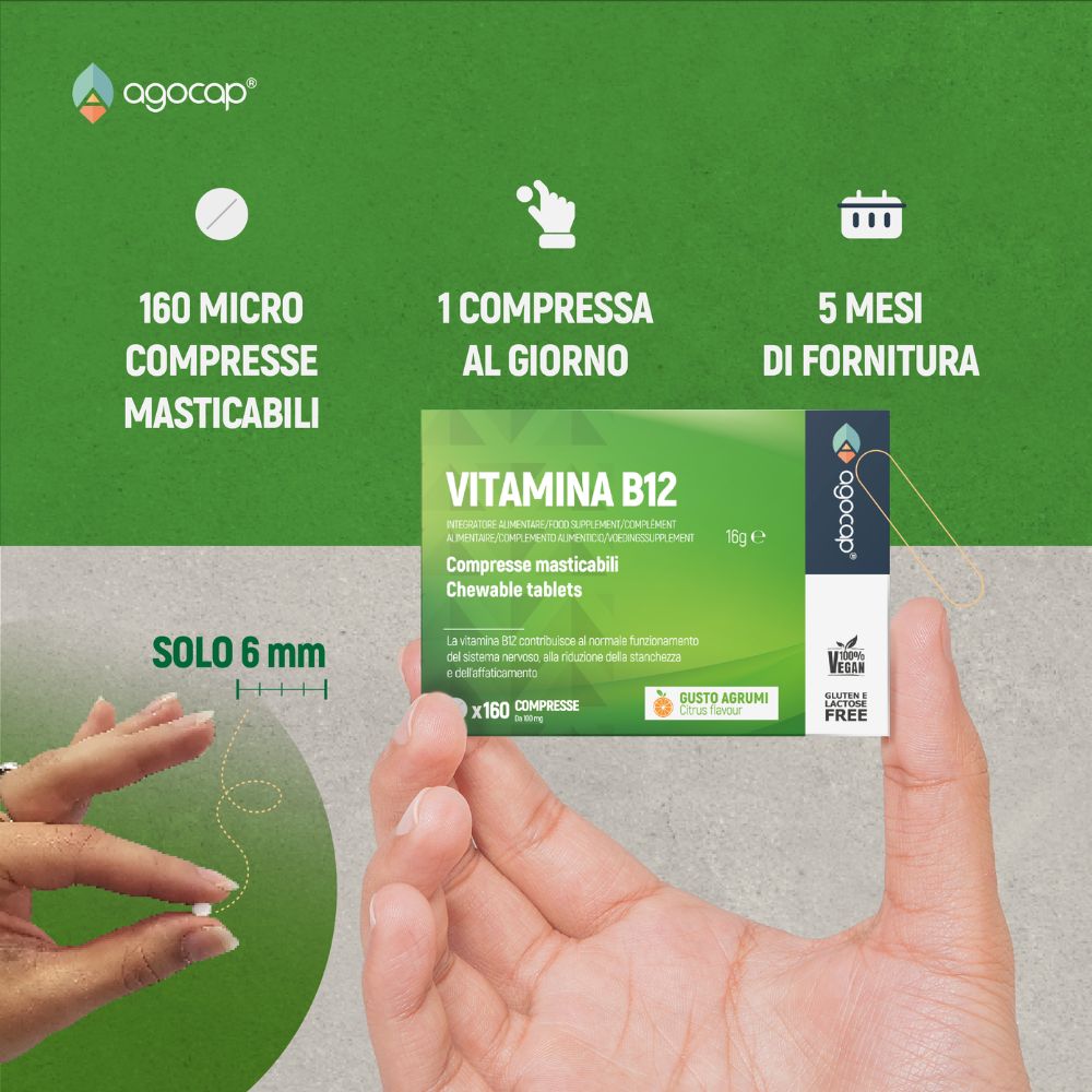 Vitamina B12 1000 mcg | Integratore per energia e sistema nervoso con Vitamina B12 ad alto dosaggio