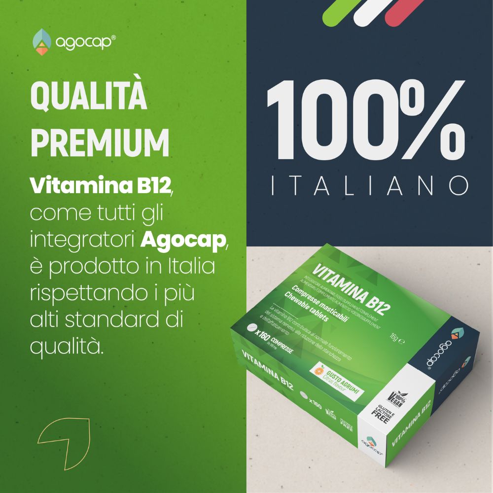 Vitamina B12 1000 mcg | Integratore per energia e sistema nervoso con Vitamina B12 ad alto dosaggio