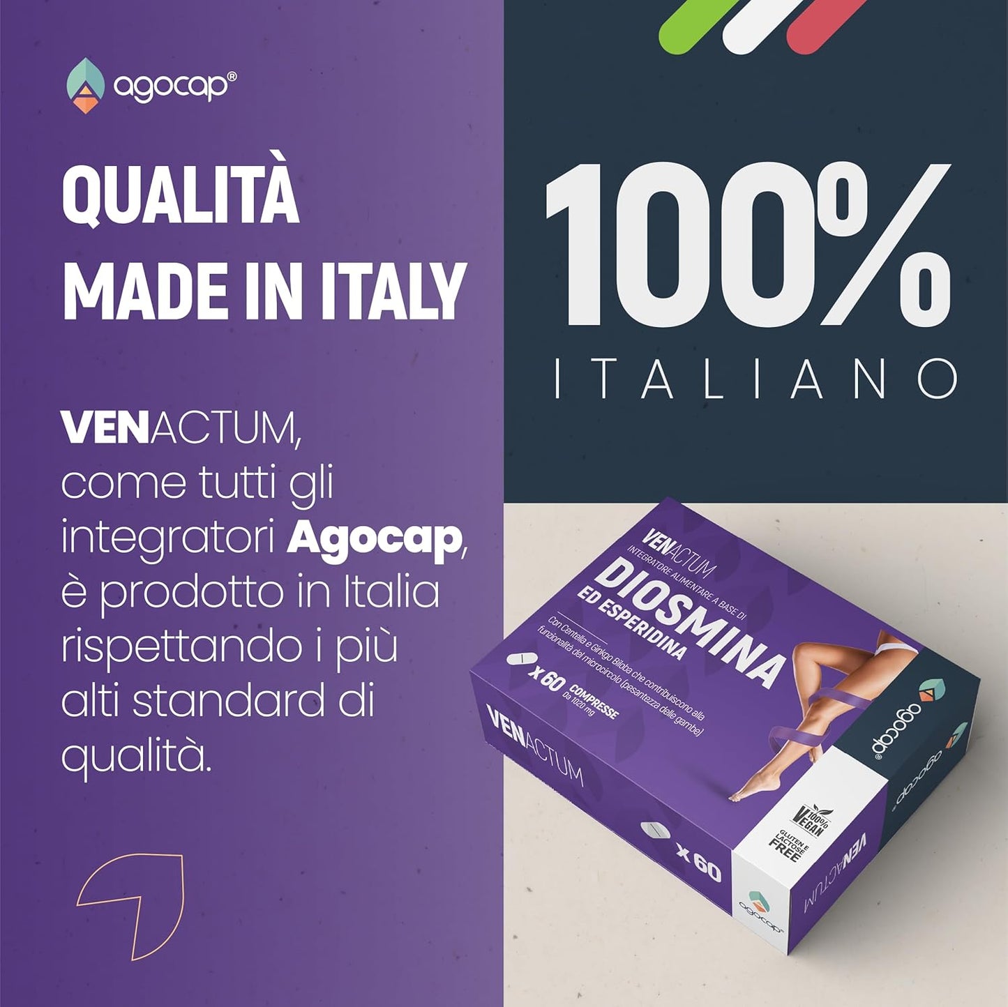 Venactum | Integratore per microcircolo e gambe leggere con Diosmina ed Esperidina