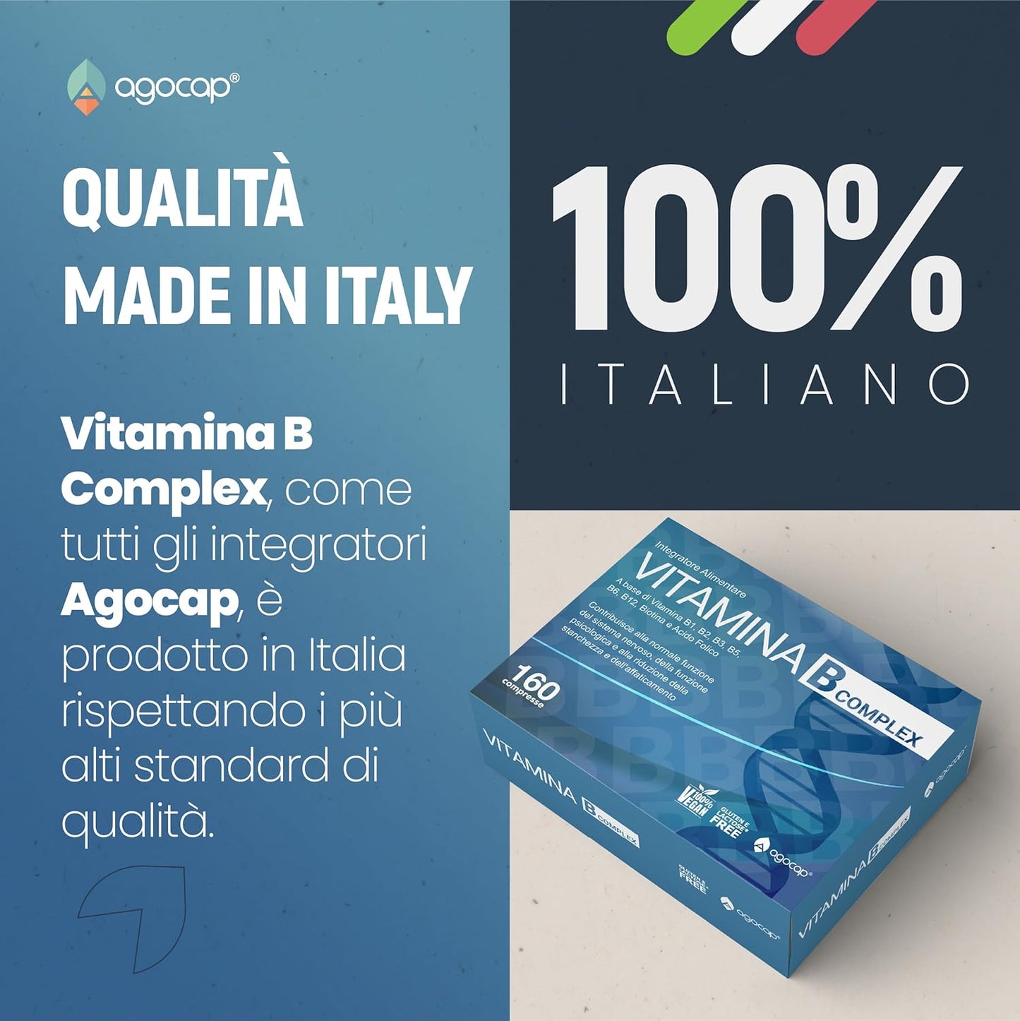 Vitamina B Complex | Integratore per energia e sistema nervoso con Vitamine del gruppo B