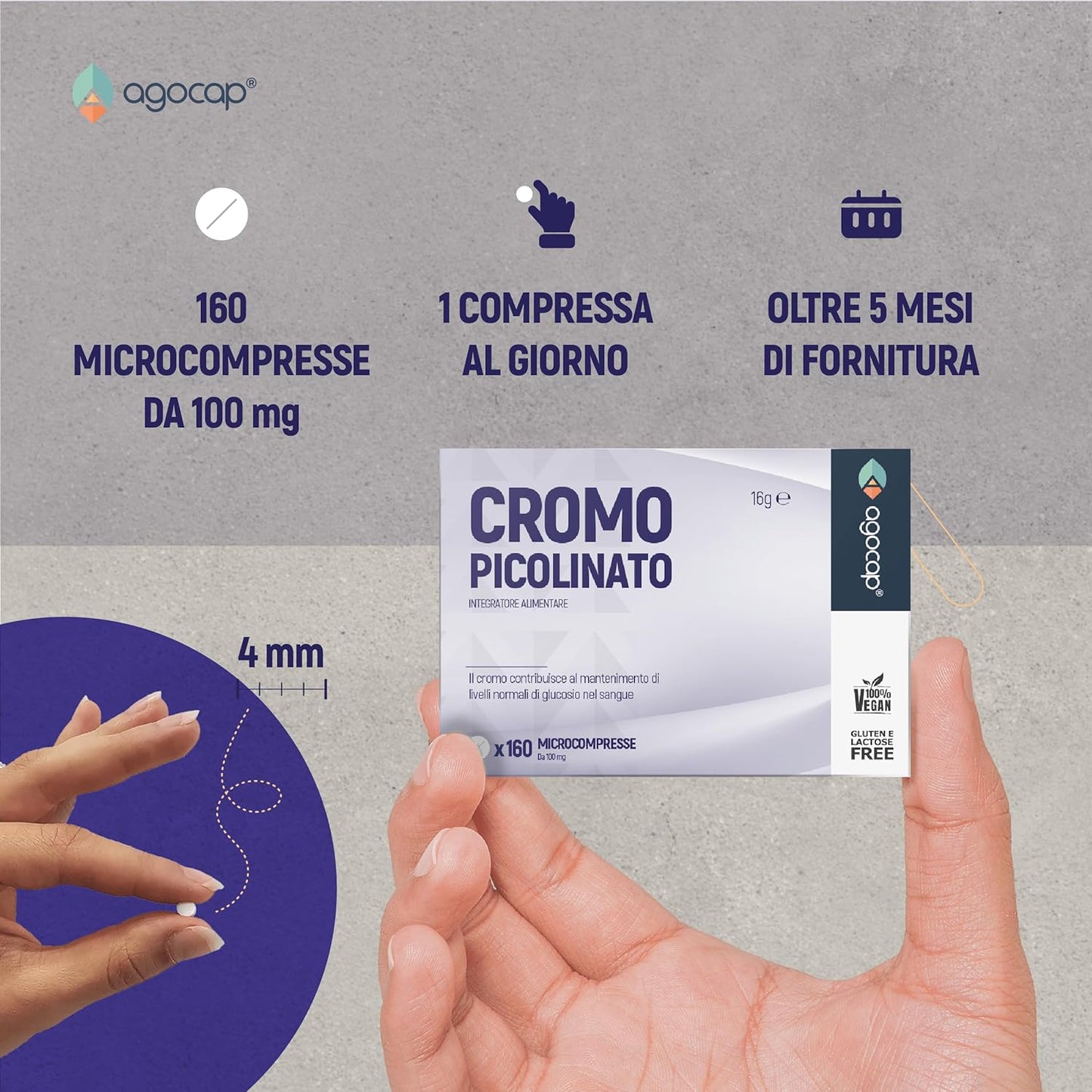 Cromo Picolinato  | Integratore per glicemia e metabolismo con Cromo Picolinato