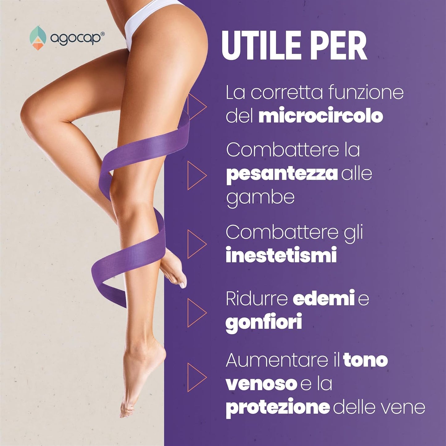 Venactum | Integratore per microcircolo e gambe leggere con Diosmina ed Esperidina