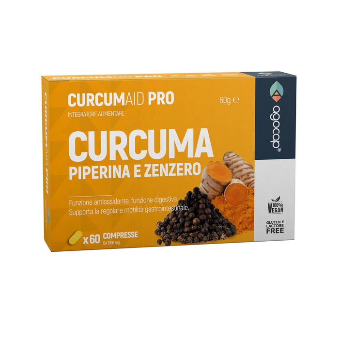 Curcumaid Pro AGOCAP integratore con curcuma, zenzero e piperina