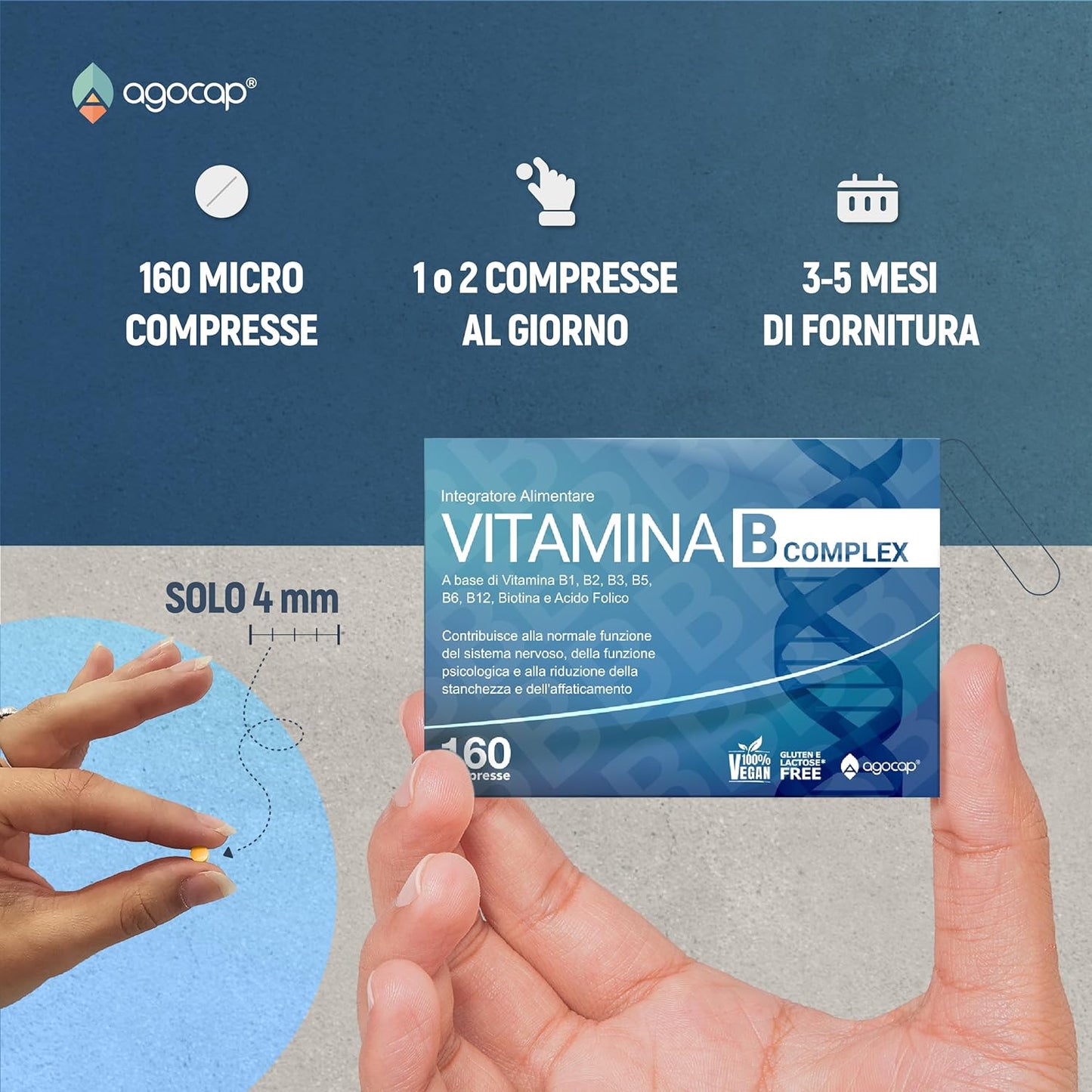 Vitamina B Complex | Integratore per energia e sistema nervoso con Vitamine del gruppo B