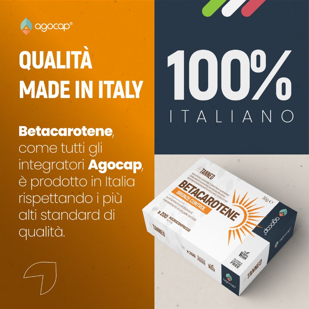 Betacarotene per Abbronzatura e Produzione di Melanina | Integratore per la Pelle