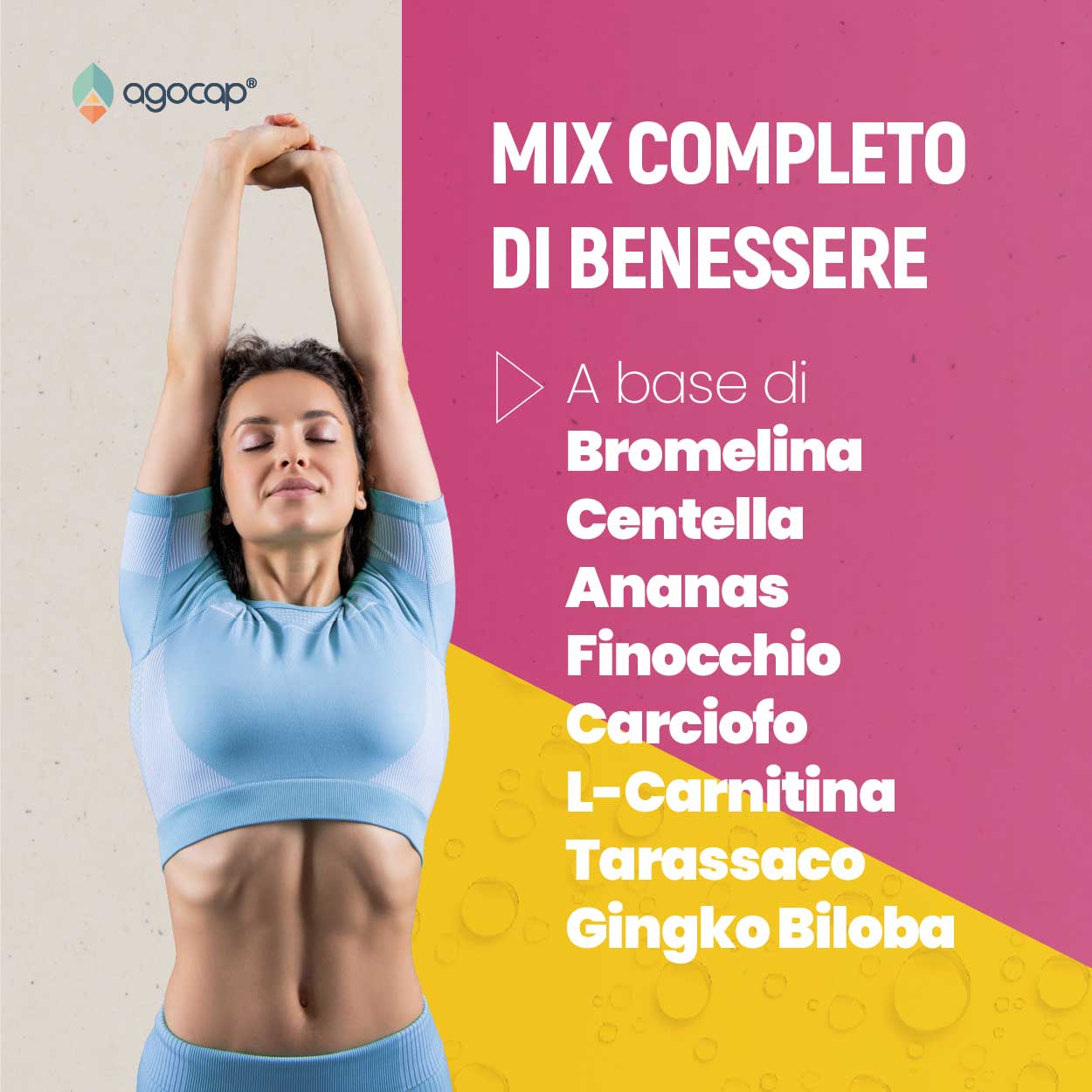 DrenaFit | Integratore drenante e snellente con Bromelina, Ananas, Centella e Carciofo