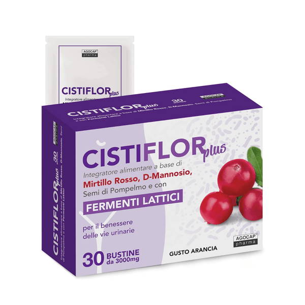 Cistiflor Plus - D-Mannosio Mirtillo Rosso e Fermenti Lattici probiotici - Agocap Pharma & Beauty