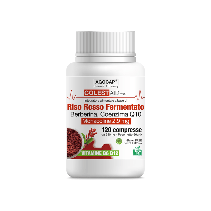 Integratore colesterolo riso rosso fermentato Colestaid. Agocap Pharma