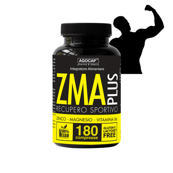 Integratore ZMA a base di Zinco, Magnesio e Vitamina B6 - 180 Compresse - Agocap Pharma & Beauty