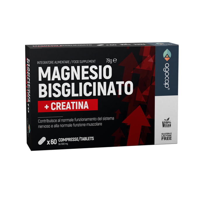 Magnesio Bisglicinato più Creatina Agocap contro stress e affaticamento