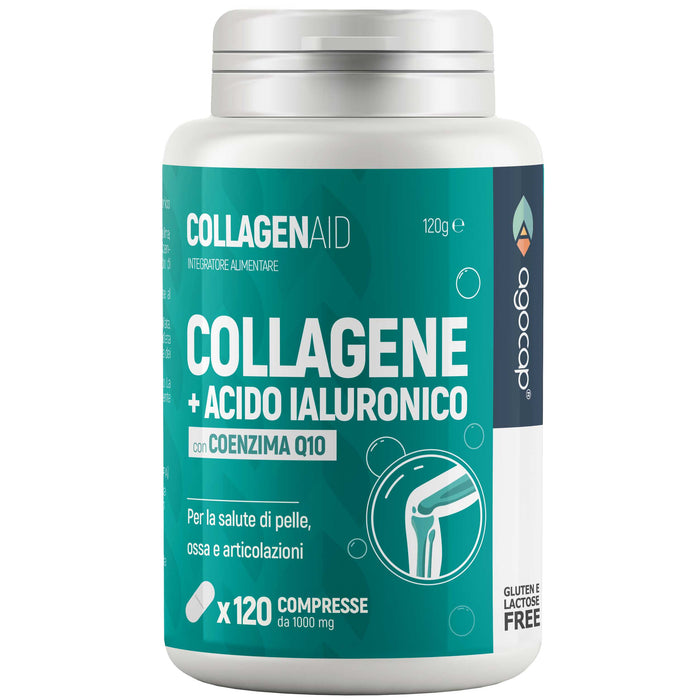 Collagenaid Agocap integratore con Collagene, Acido Ialuronico e Coenzima Q10