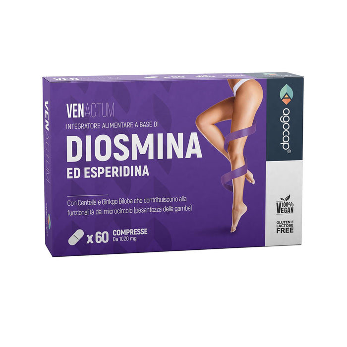 Venactum AGOCAP con diosmina ed esperidina per microcircolo e gambe pesanti
