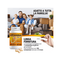 Vitamina C 1000mg con Bioflavonoidi da Agrumi e Rosa Canina